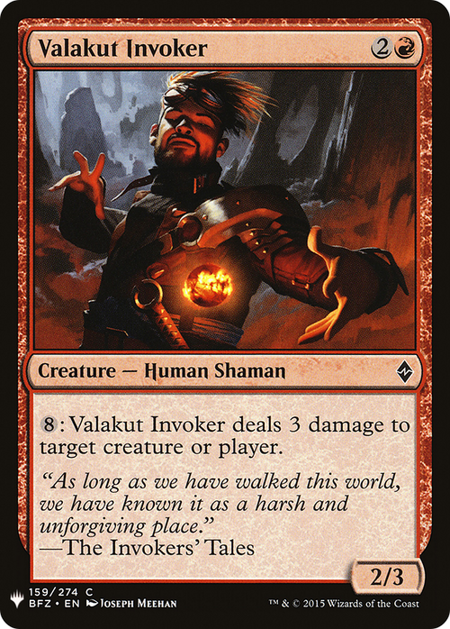 Valakut Invoker (LIST-BFZ-159) - The List
