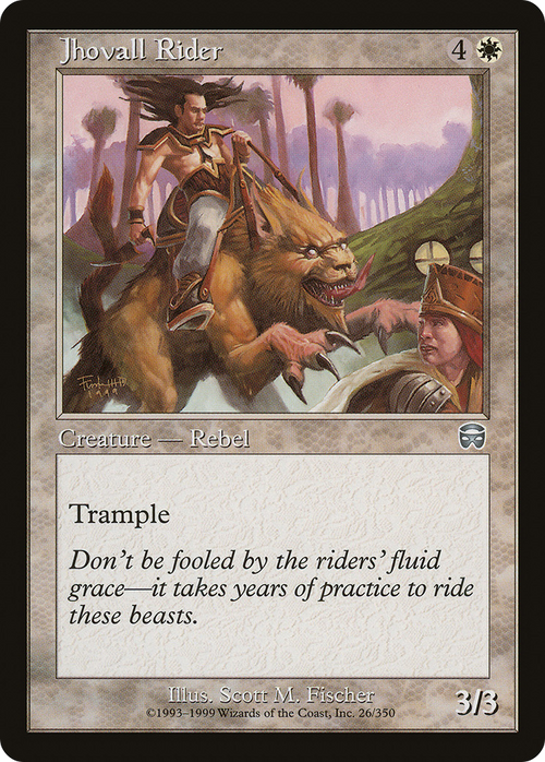 Jhovall Rider (MMQ-026) - Mercadian Masques Foil