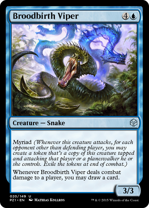 Broodbirth Viper (PZ1-020) - Legendary Cube Prize Pack Foil
