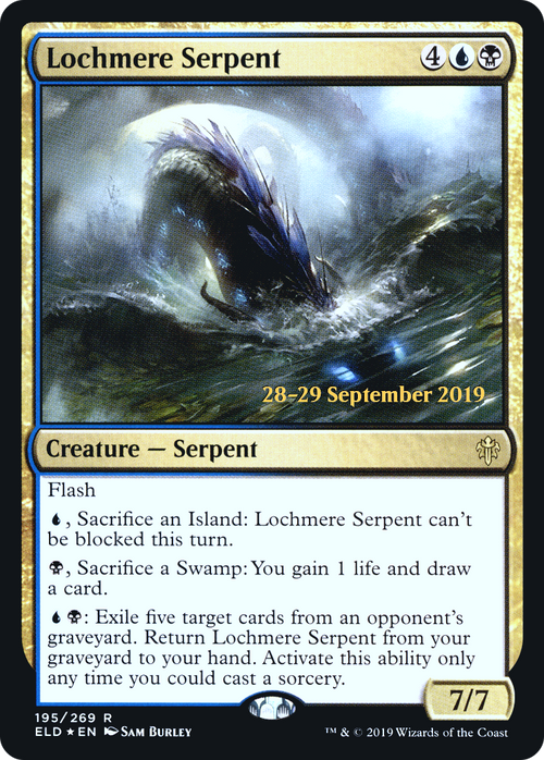 Lochmere Serpent (PRE-195S) - Throne of Eldraine Promos Foil