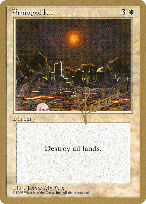 Armageddon - 1996 Bertrand Lestree (4ED) (WCD-) - Pro Tour Collector Set