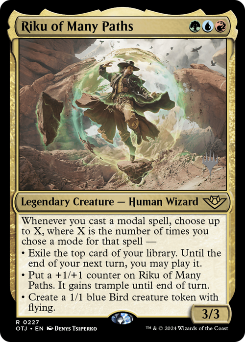 Riku of Many Paths (PPOTJ-227) - Outlaws of Thunder Junction Promos Foil