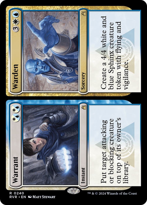 Warrant // Warden (RVR-240) - Ravnica Remastered Foil