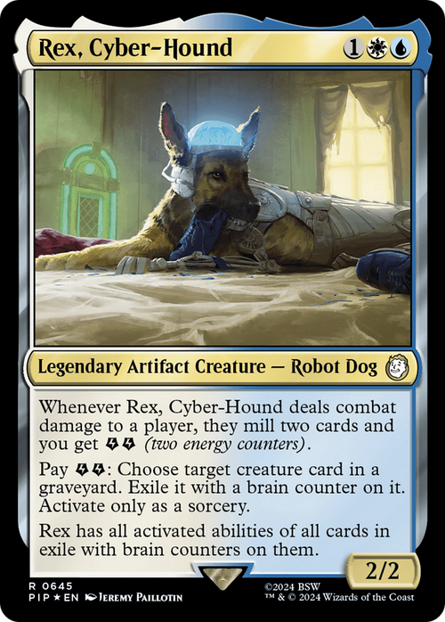 Rex, Cyber-Hound (Surge Foil) (PIP-645) - Fallout Foil