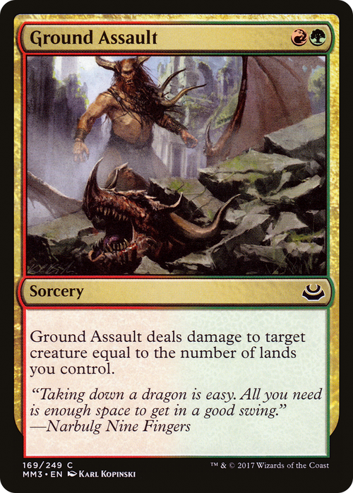 Ground Assault (MM3-169) - Modern Masters 2017 Foil