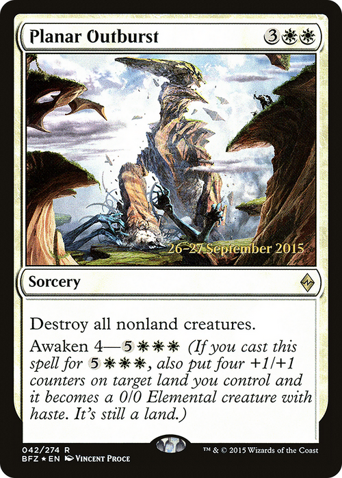 Planar Outburst (PRE-42S) - Battle for Zendikar Promos Foil