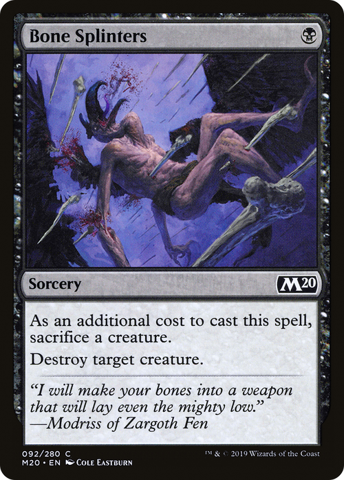 Bone Splinters (M20-092) - Core Set 2020