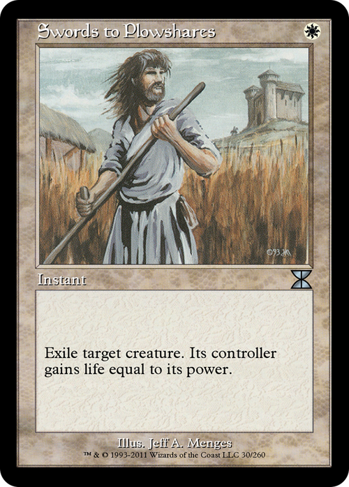 Swords to Plowshares (ME4-030) - Masters Edition IV Foil