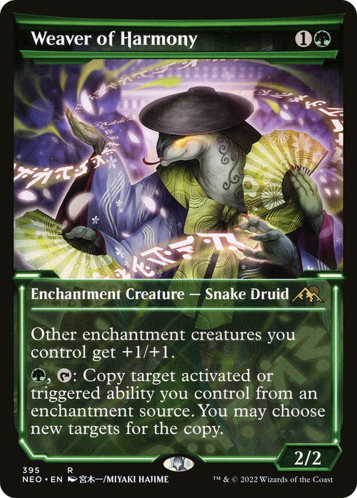 Weaver of Harmony (Showcase) (NEO-395) - Kamigawa: Neon Dynasty: (Showcase)