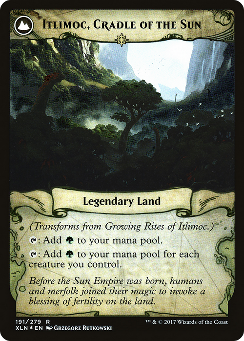 Growing Rites of Itlimoc (XLN) (PRE-191S) - Ixalan Promos: (compasslanddfc) Foil