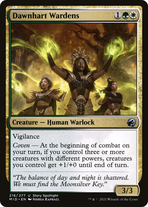 Dawnhart Wardens (MID-216) - Innistrad: Midnight Hunt Foil