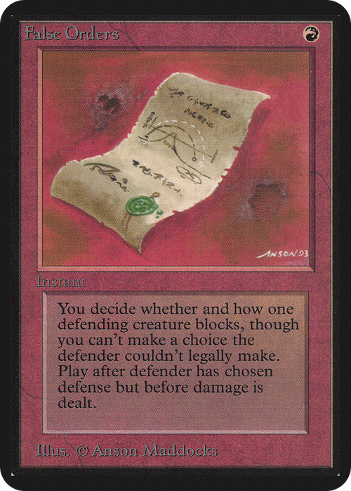 False Orders (LEA-) - Limited Edition Alpha