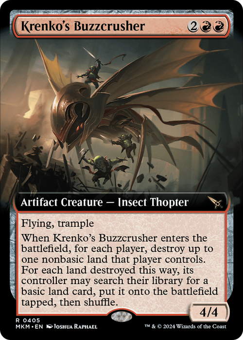 Krenko's Buzzcrusher (Extended Art) (MKM-405) - Murders at Karlov Manor: (Extended Art)