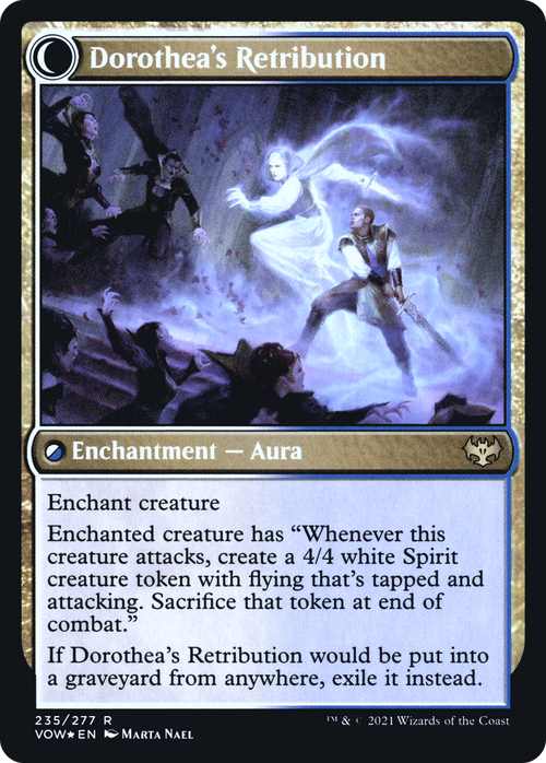 Dorothea, Vengeful Victim (PRE-235) - Innistrad: Crimson Vow Promos: (Double Faced Transform) Foil