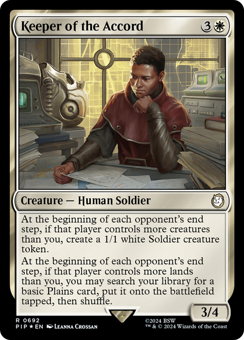 Keeper of the Accord (Surge Foil) (PIP-692) - Fallout Foil