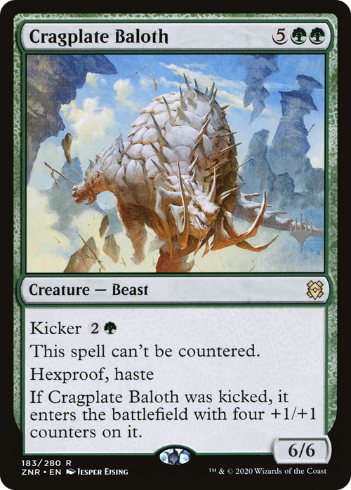 Cragplate Baloth (PPZNR-183P) - Zendikar Rising Promos Foil
