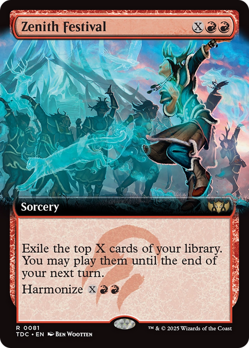 Zenith Festival (TDC-081) - Commander: Tarkir: Dragonstorm: (Extended Art)