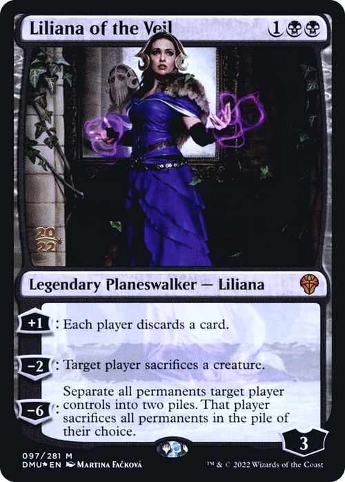 Liliana of the Veil (PRE-097) - Dominaria United Promos Foil