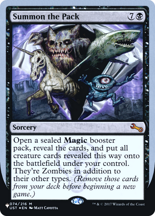 Summon the Pack (LIST-074/216) - The List (Unfinity Foil Edition) Foil