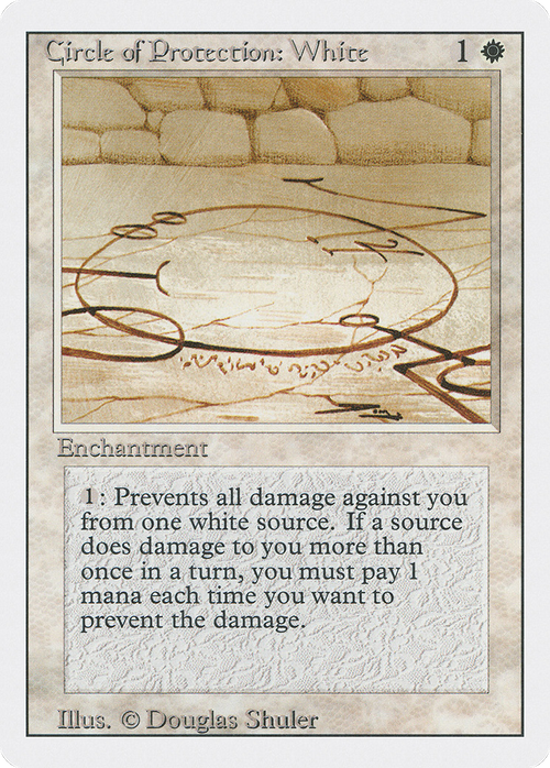 Circle of Protection: White (3ED-) - Revised Edition