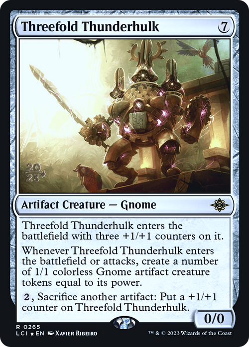 Threefold Thunderhulk (PRE-265) - The Lost Caverns of Ixalan Promos Foil