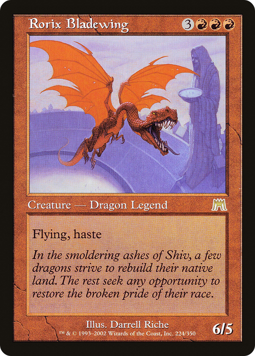 Rorix Bladewing (ONS-224) - Onslaught Foil