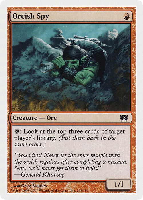 Orcish Spy (8ED-208) - 8th Edition Foil