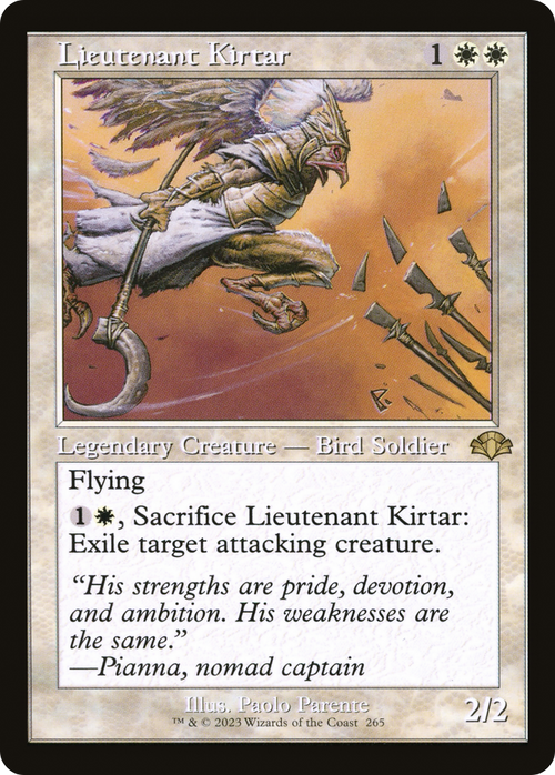 Lieutenant Kirtar (Retro Frame) (DMR-265) - Dominaria Remastered
