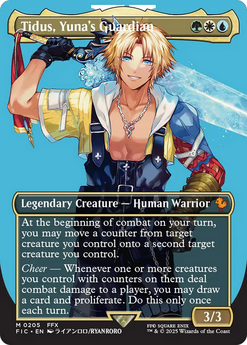 Tidus, Yuna's Guardian (Borderless) (FIC-205) - Commander: FINAL FANTASY