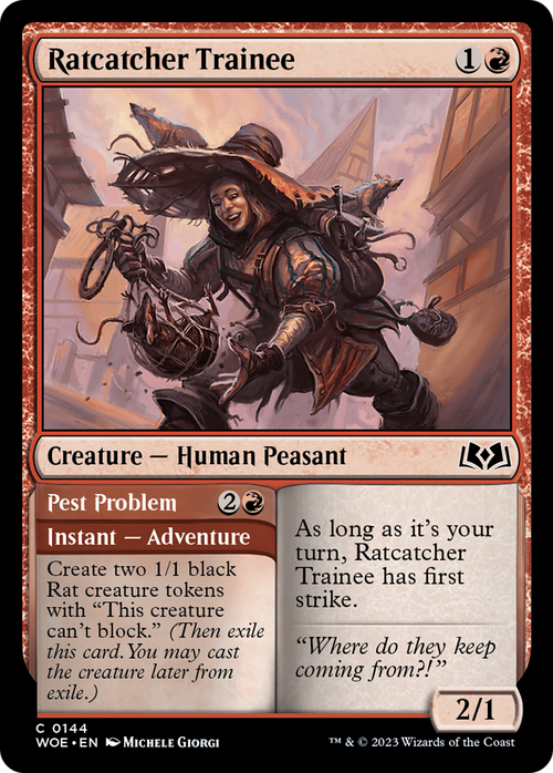 Ratcatcher Trainee (WOE-144) - Wilds of Eldraine Foil