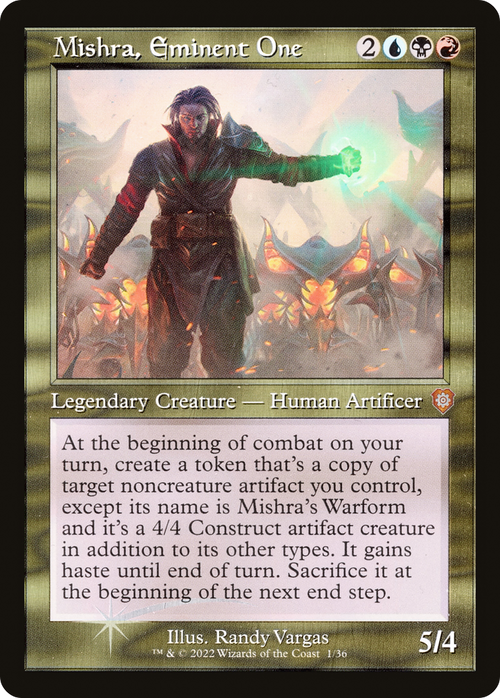 Mishra, Eminent One (Retro Frame) (BRC-001) - The Brothers' War Commander Foil