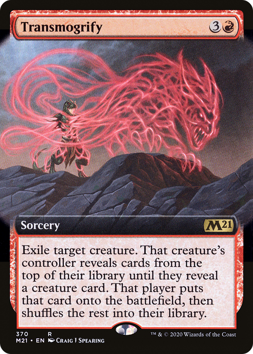 Transmogrify (Extended Art) (M21-370) - Core Set 2021: (Extended Art) Foil