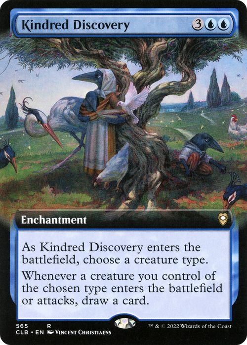 Kindred Discovery (Extended Art) (CLB-565) - Commander Legends: Battle for Baldur's Gate: (Extended Art)