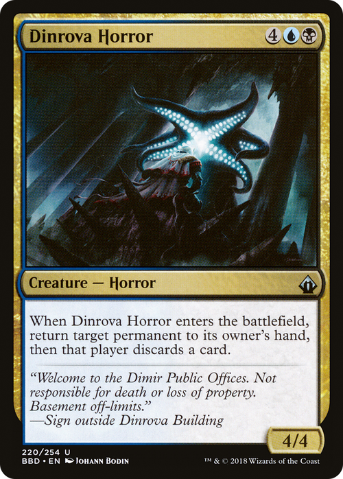 Dinrova Horror (BBD-220) - Battlebond Foil