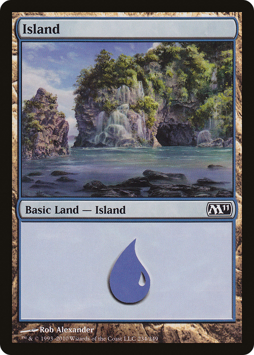 Island (234) (M11-234) - Magic 2011 Foil