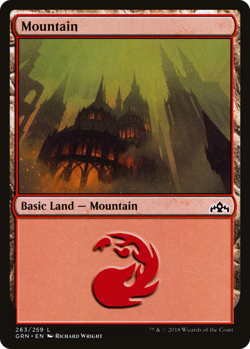 Mountain (GRN-263) - Guilds of Ravnica