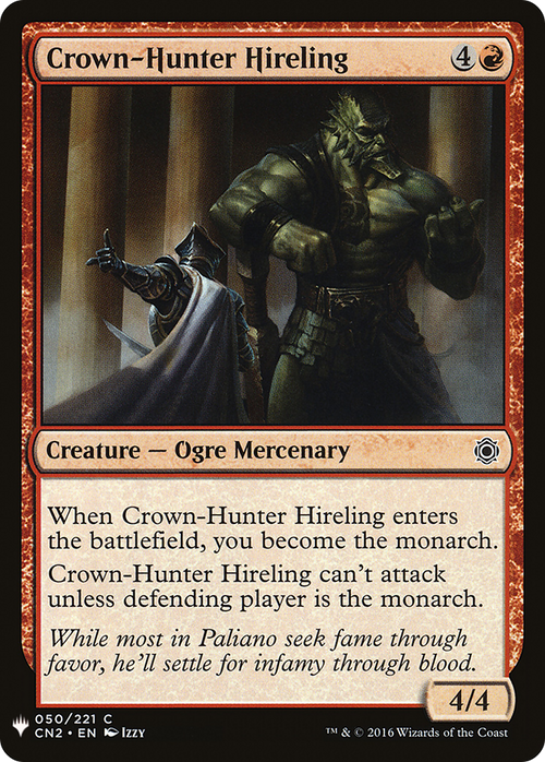 Crown-Hunter Hireling (LIST-CN2-50) - The List