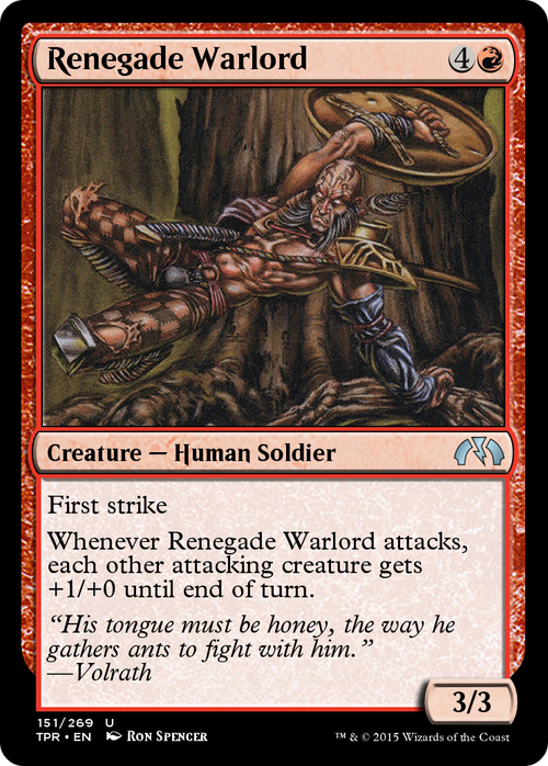 Renegade Warlord (TPR-151) - Tempest Remastered Foil