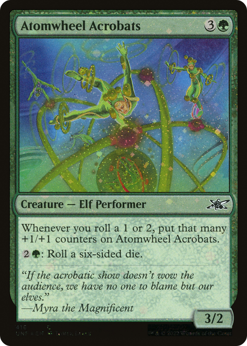 Atomwheel Acrobats (Galaxy Foil) (UNF-416) - Unfinity Foil