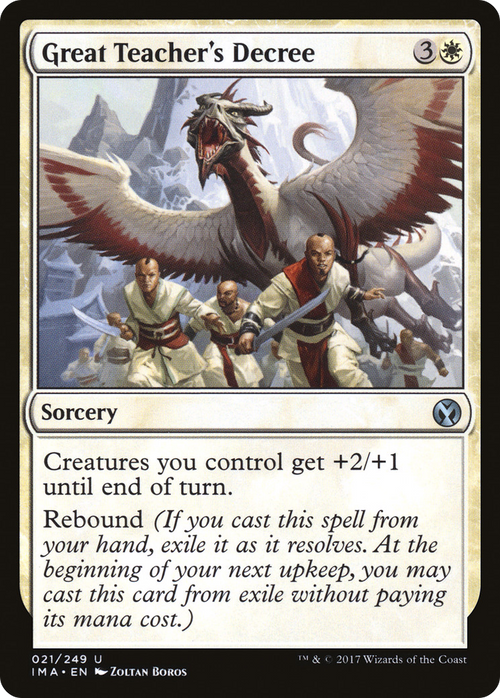 Great Teacher's Decree (IMA-021) - Iconic Masters Foil