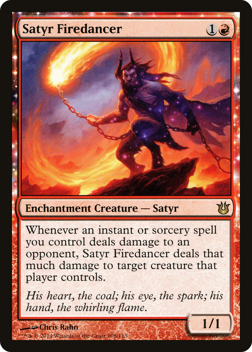 Satyr Firedancer (BNG-108) - Born of the Gods: (enchantment)