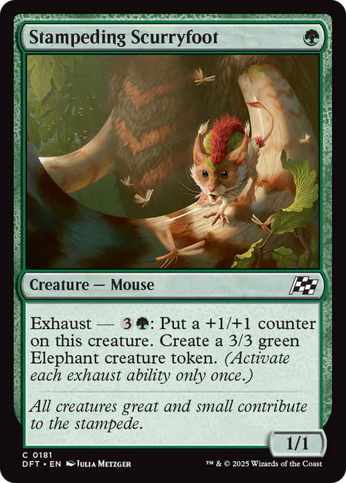 Stampeding Scurryfoot (DFT-181) - Aetherdrift Foil