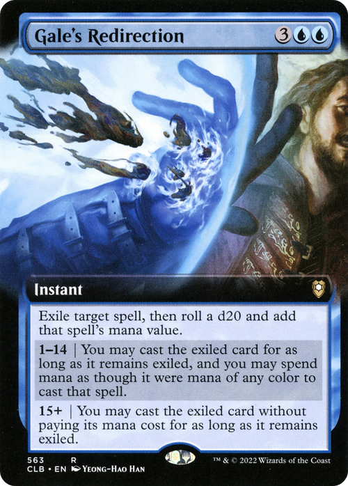 Gale's Redirection (Extended Art) (CLB-563) - Commander Legends: Battle for Baldur's Gate: (Extended Art) Foil