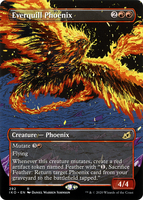 Everquill Phoenix (Showcase) (IKO-292) - Ikoria: Lair of Behemoths: (Showcase) (Borderless)