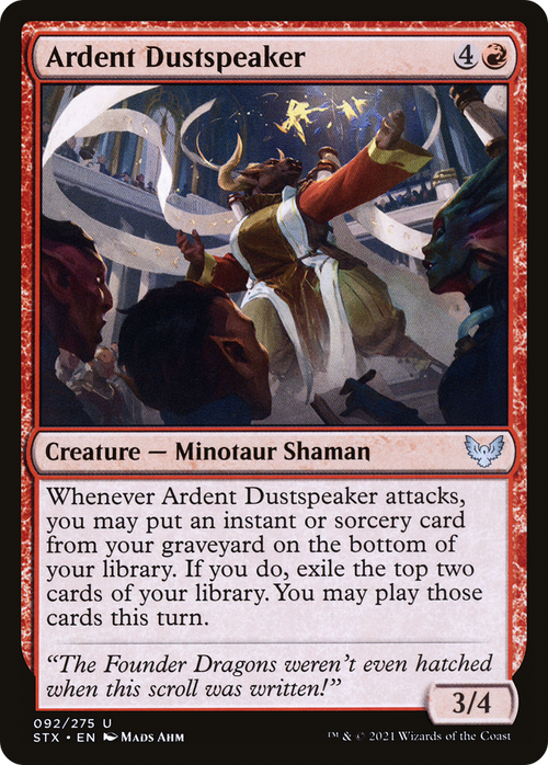 Ardent Dustspeaker (STX-092) - Strixhaven: School of Mages Foil