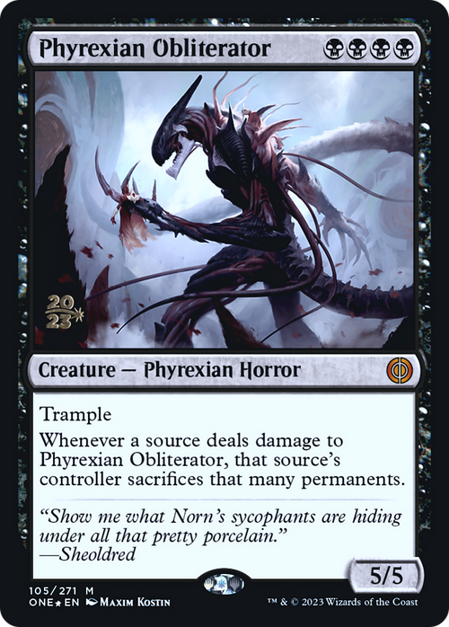 Phyrexian Obliterator (PRE-105) - Phyrexia: All Will Be One Promos Foil