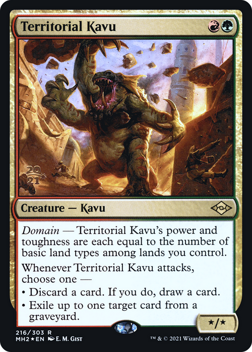 Territorial Kavu (PRE-216S) - Modern Horizons 2 Promos Foil