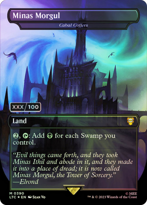 Minas Morgul - Cabal Coffers (Serial Numbered) (LTC-390) - Tales of Middle-earth Commander / Minas Morgul (Borderless) Foil