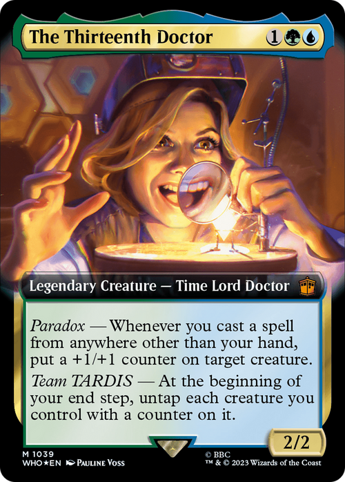 The Thirteenth Doctor (Extended Art) (Surge Foil) (WHO-1039) - Doctor Who: (Extended Art) Foil