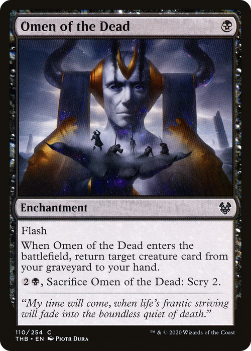 Omen of the Dead (THB-110) - Theros Beyond Death Foil